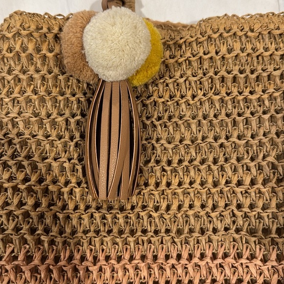 ⚫️⚫️ OLD NAVY COLOR-BLOCKED STRAW TOTE - Picture 5 of 9